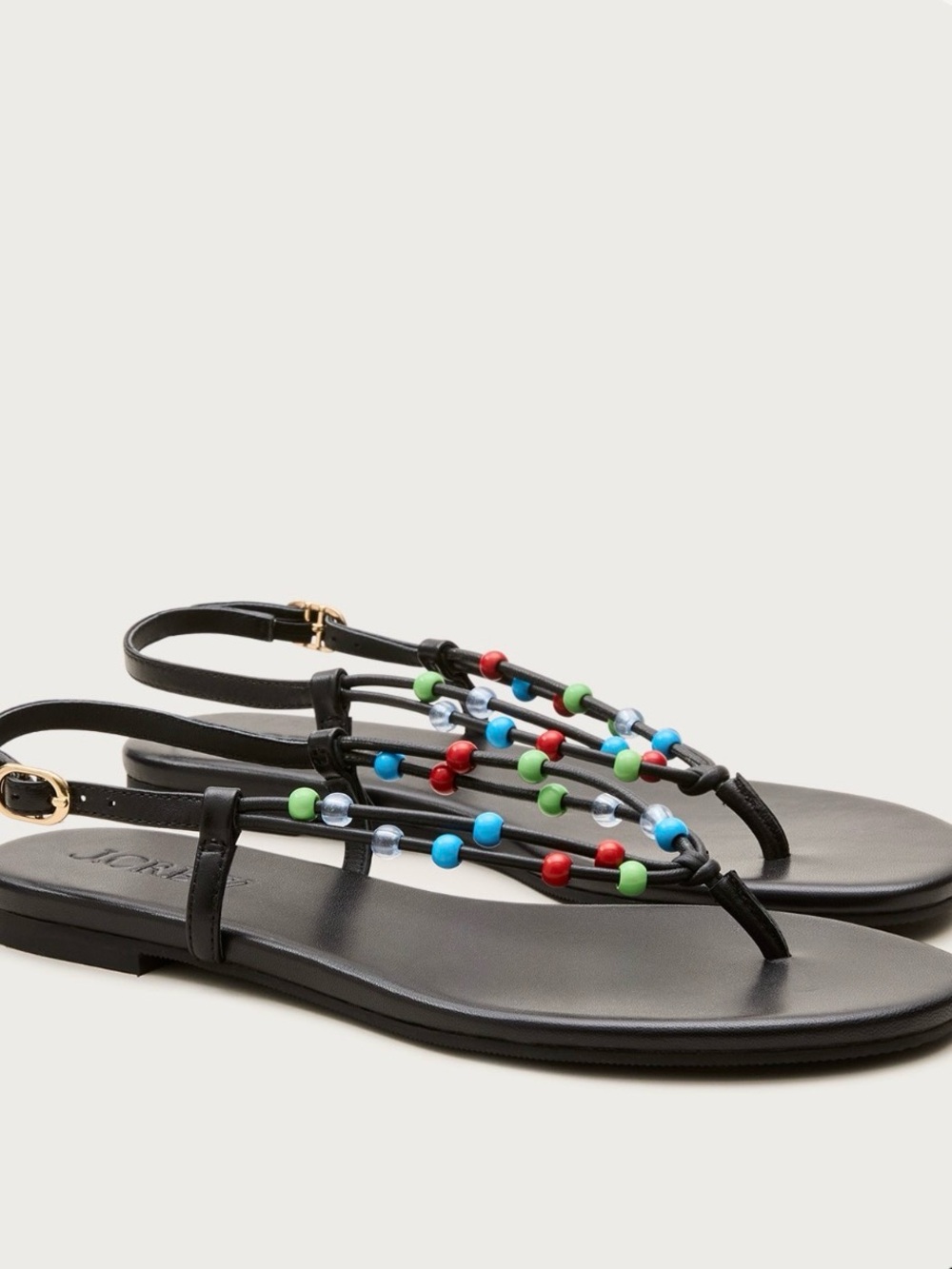 J. Crew Audrey beaded sandals - sz 9 - worn twice (basically new)